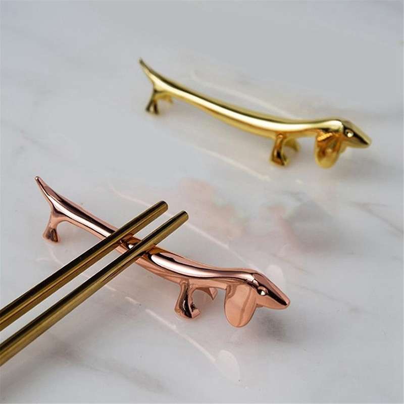 C Dachshund Chopstick Holder Chopsticks Rest for Hotel Restaurant Dining Table Decoration Chop Stick