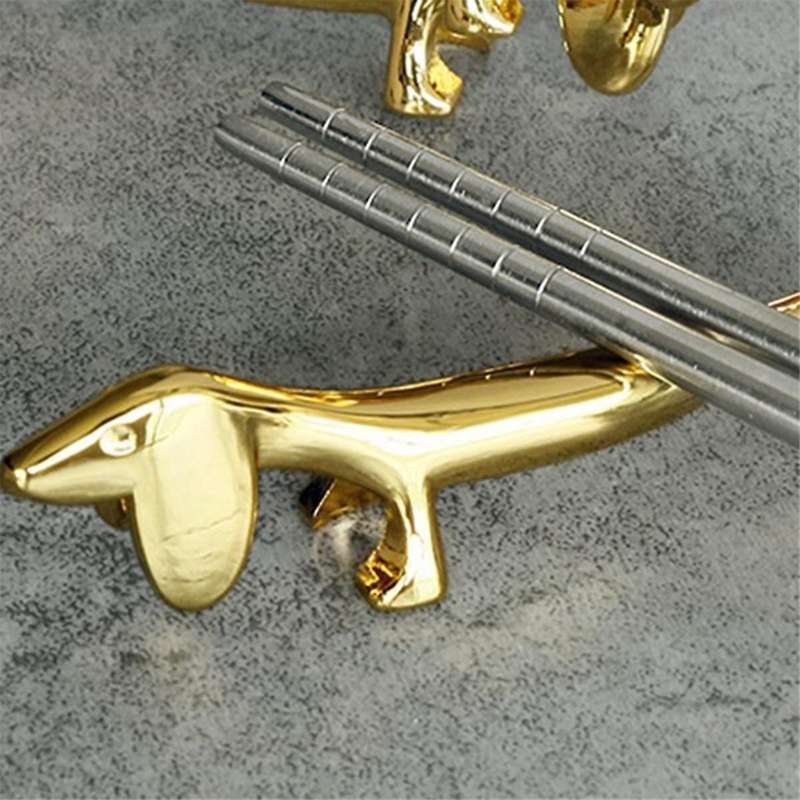C Dachshund Chopstick Holder Chopsticks Rest for Hotel Restaurant Dining Table Decoration Chop Stick