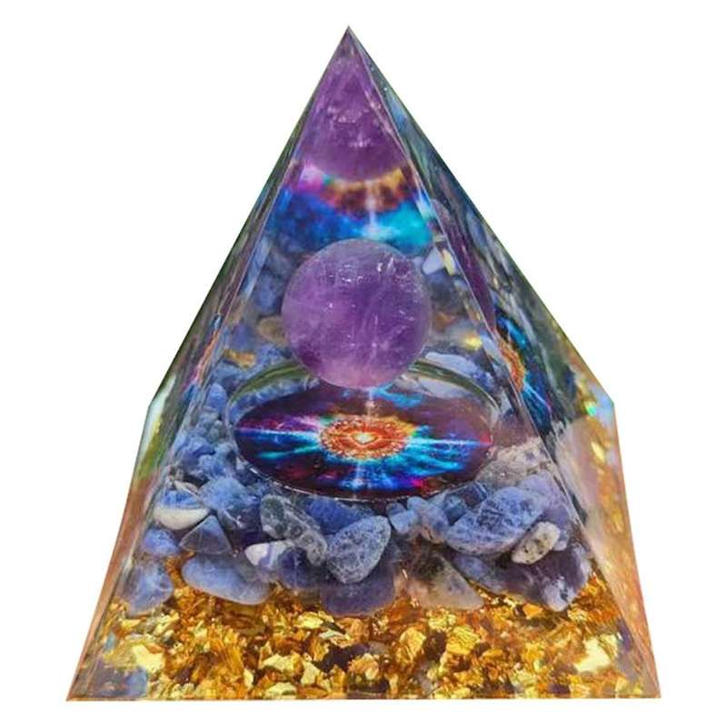 C Pyramid Ornaments CrystalEnergy Generator Orgone Pyramid for E-Energy Protection Healing Meditatio