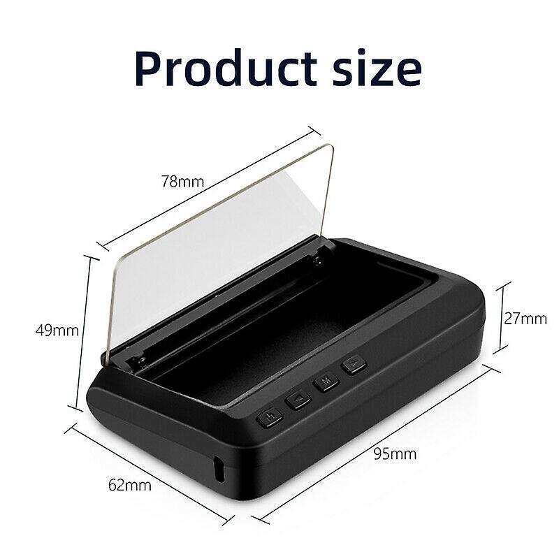 C100 Universal Car SUV LED OBD Speed Water Temperature HUD Head-Up Projector Kit