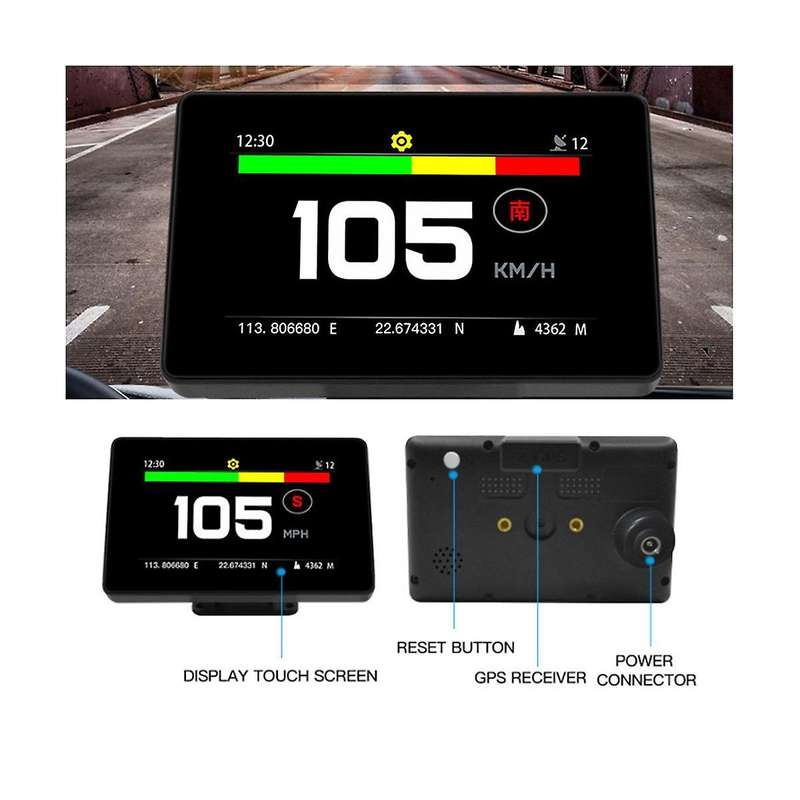 C20-f Projector Car Alarm Electronics Speedometer Gauges Auto On-board Computer Touch Screen