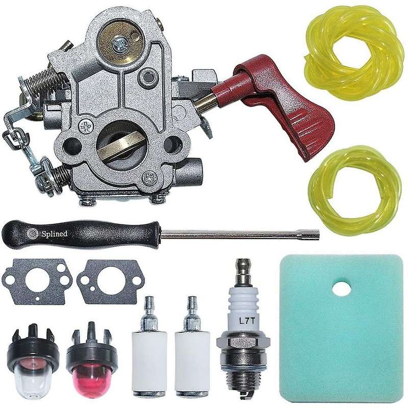 C1M-W44 Carburetor with Air Fuel Filter Line Kit for 33CC PP333 PP330 PPB330 PP133 Gas Trimmer