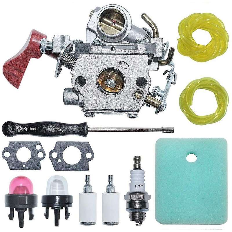 C1M-W44 Carburetor with Air Fuel Filter Line Kit for 33CC PP333 PP330 PPB330 PP133 Gas Trimmer