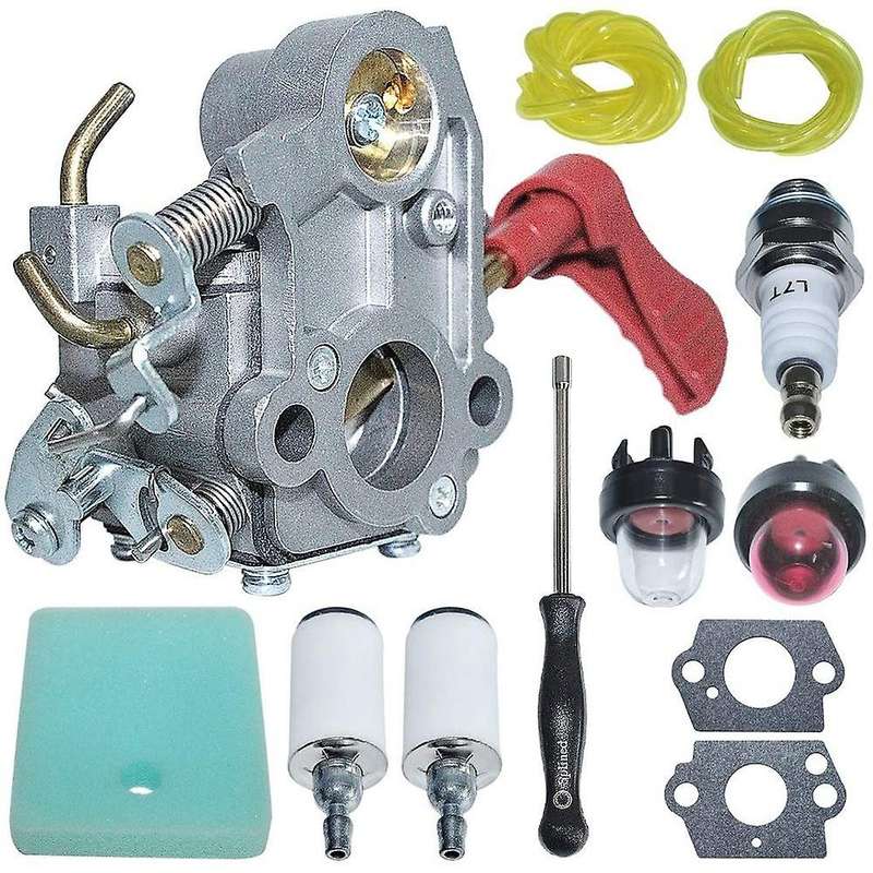 C1M-W44 Carburetor with Air Fuel Filter Line Kit for 33CC PP333 PP330 PPB330 PP133 Gas Trimmer