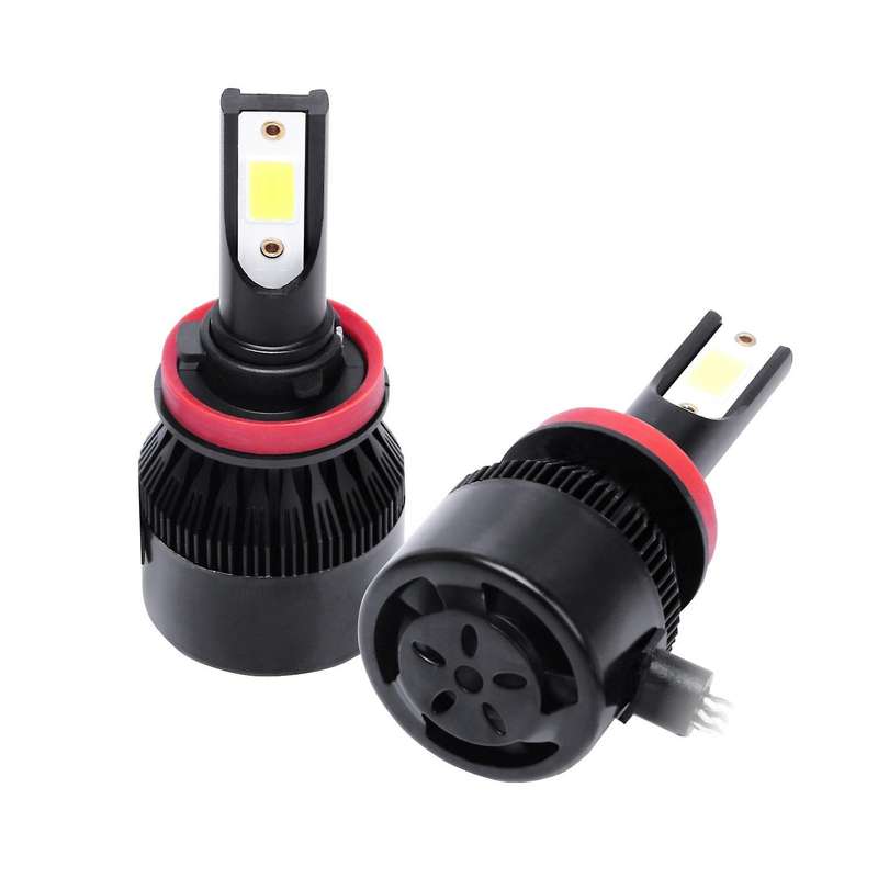 C6 Car Headlight Bulb Led Lamp H8/H9/H11 Led Headlight Bulbs,2Pcs 6500K Cool White Led Headlight Fog