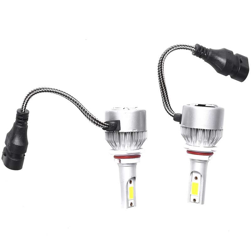 C6 Led Car Headlight Bulbs, 2Pcs 3000K Yellow Light Led Headlight Fog Light-Bulbs 72W 8000Lm Convers