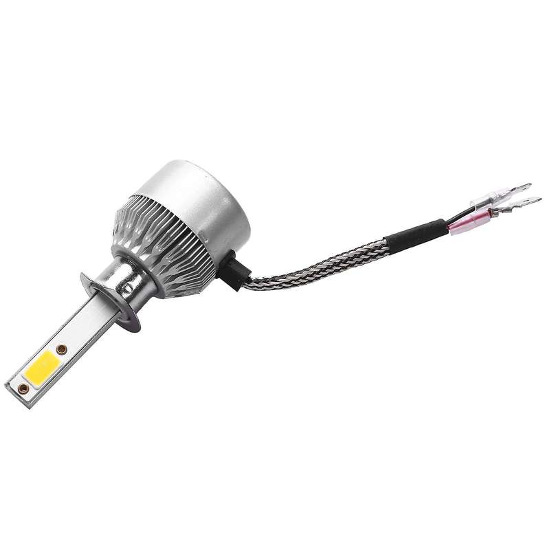 C6 Led Car Headlight Bulbs, 2Pcs 3000K Yellow Light Led Headlight Fog Light-Bulbs 72W 8000Lm Convers
