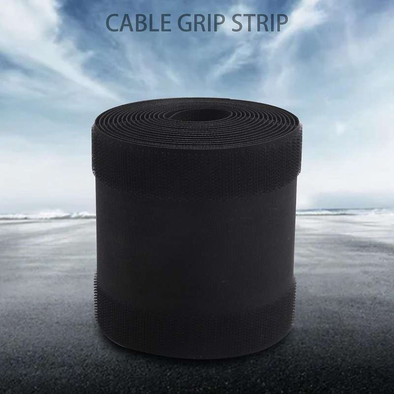 Cable Grip Floor Cords Cable Protector Only for Commercial Office Carpet (Black,10 Feet)