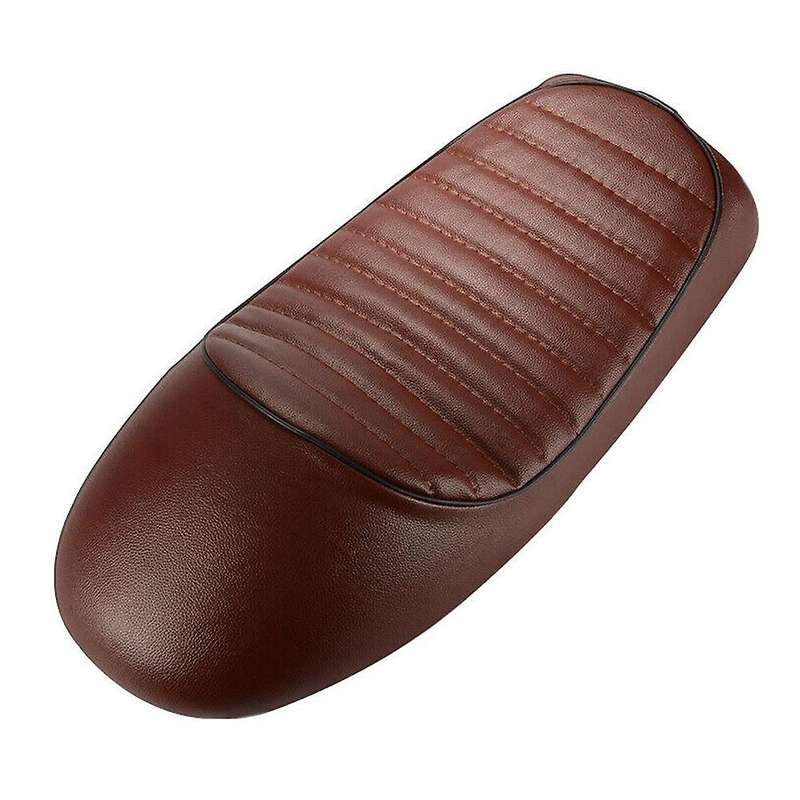 Cafe Motorcycle Seat Hump Saddle for GS XJ CG125 CB350 Brown