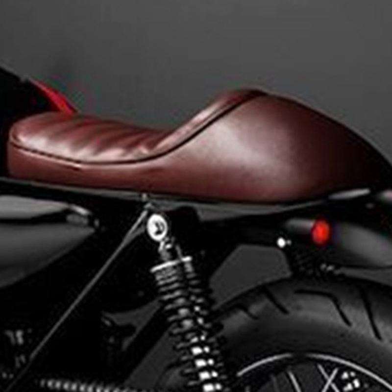 Cafe Motorcycle Seat Hump Saddle for GS XJ CG125 CB350 Brown
