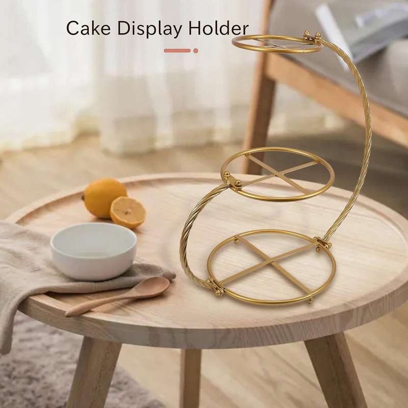 Cake Stand Wedding Birthday Party Cake Display Holder Metal Dessert Cupcake Cookies Home Kitchen Bak