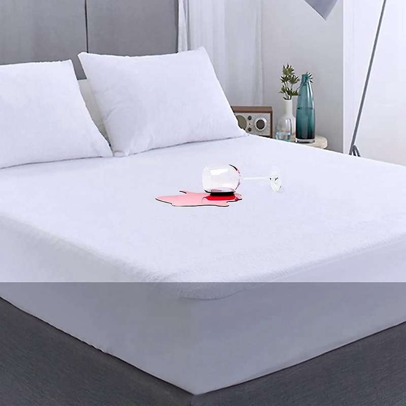 Cal Waterproof Mattress Cover Washable Noiseless Premium Terry