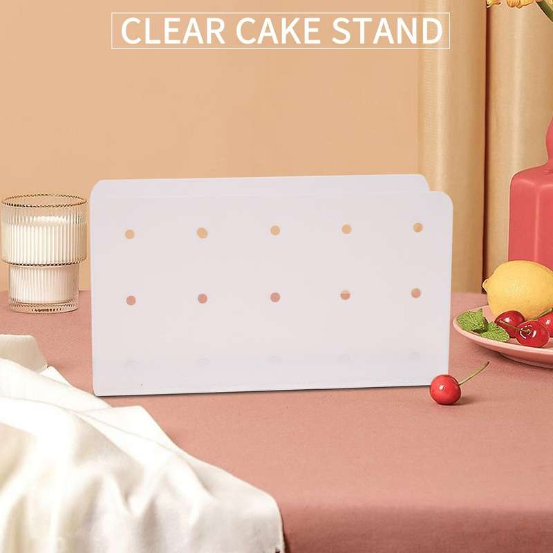 Cake Holder Acrylic Lollipop Holder Clear Cake Stand Display Dessert Stands for Birthday Christmas