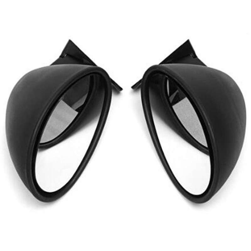 California Style Left & Right Car Classic Retro Door Wing Side Mirror Rearview Vintage Universal Bl