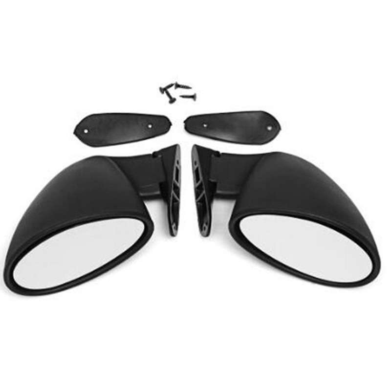 California Style Left & Right Car Classic Retro Door Wing Side Mirror Rearview Vintage Universal Bl