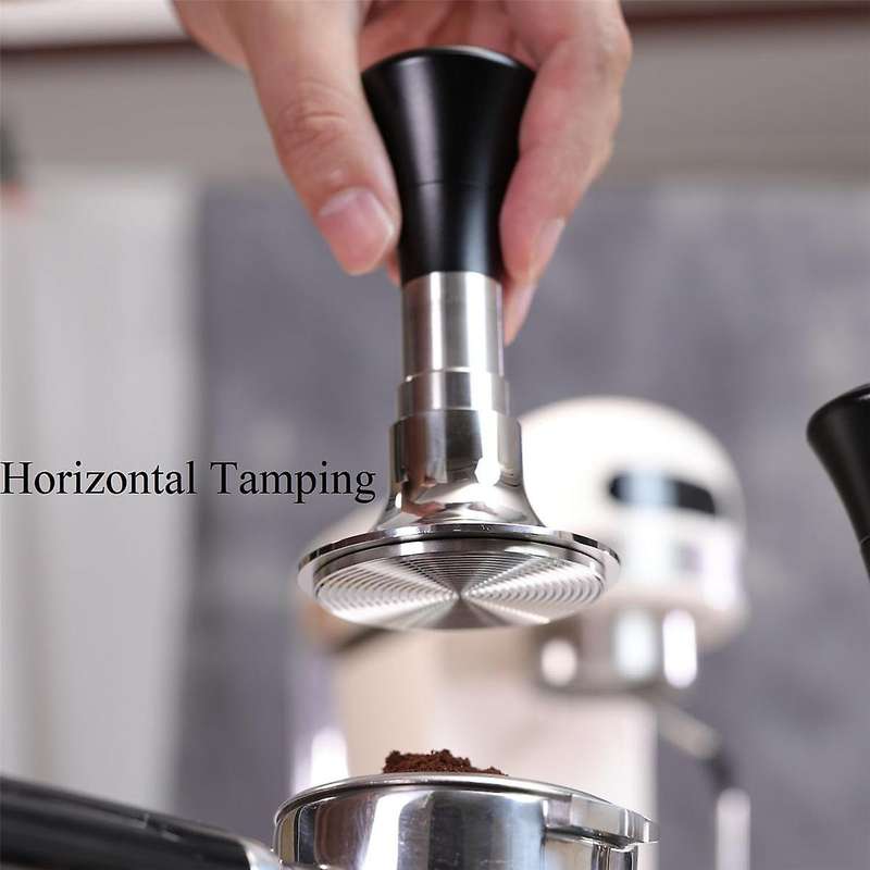 Calibrated Espresso Tamper, Coffee Tamper with 24-35lbs Adjustable Pressure Feature, Springs Loaded