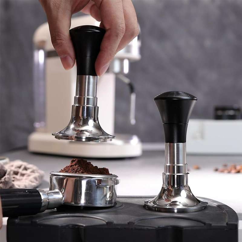 Calibrated Espresso Tamper, Coffee Tamper with 24-35lbs Adjustable Pressure Feature, Springs Loaded