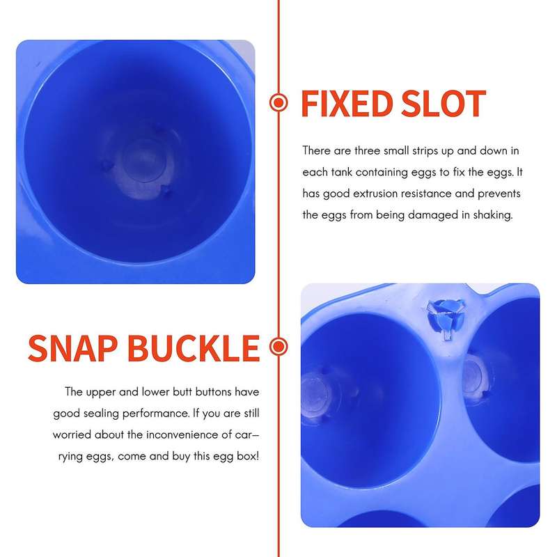 Camping Egg Box Plastic Egg Box Egg Storage Box Portable Egg Box 4 Egg Box