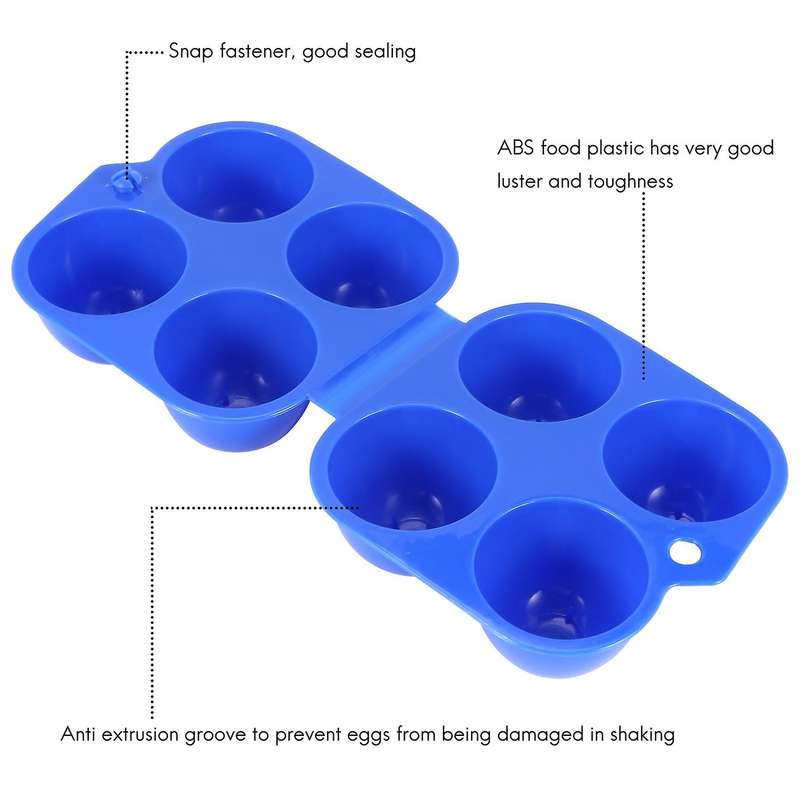 Camping Egg Box Plastic Egg Box Egg Storage Box Portable Egg Box 4 Egg Box