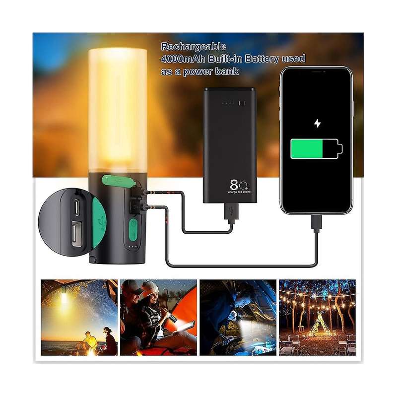Camping ,33ft String Light with Camping Lantern,camping Lights 7 Light Modes,waterproof for Outdoor