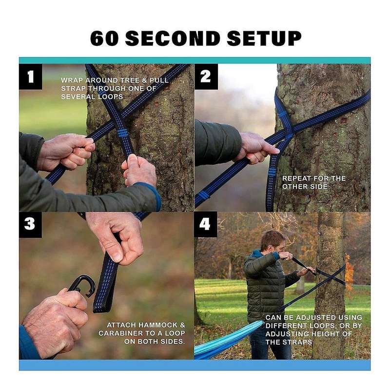 Camping Hammock,portable Folding Double Hammock Swing for Outdoor Travel Hiking Camping