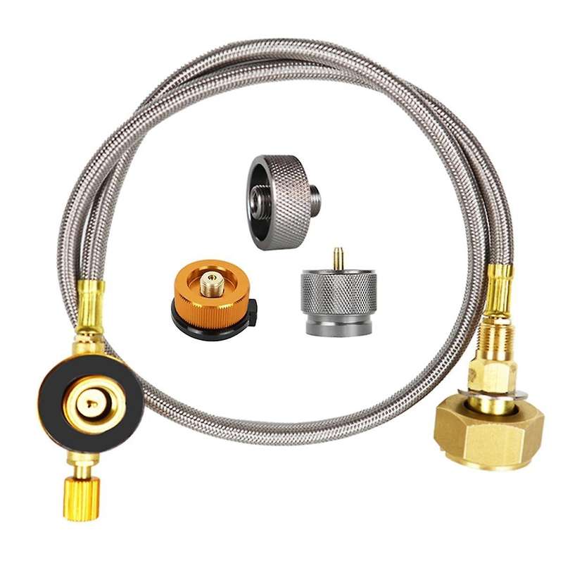 Camping Gas Stove Gas Refill Adapter Outdoor Cylinder Filling Adapter Gas Tank Furnace Connector Ac