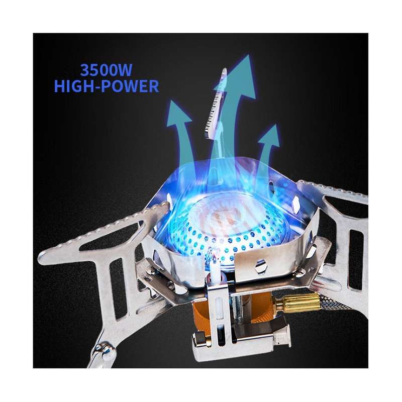 Camping Gas Stove Split Windbreak Picnic Card Stove Outdoor Portable Camping Gas Stove