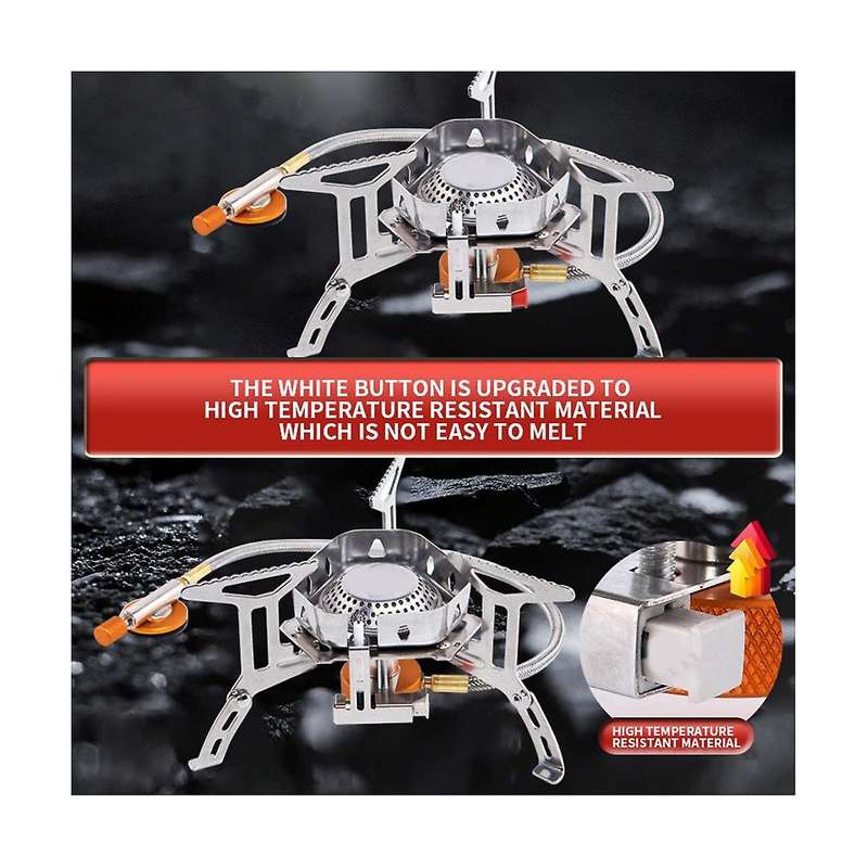 Camping Gas Stove Split Windbreak Picnic Card Stove Outdoor Portable Camping Gas Stove