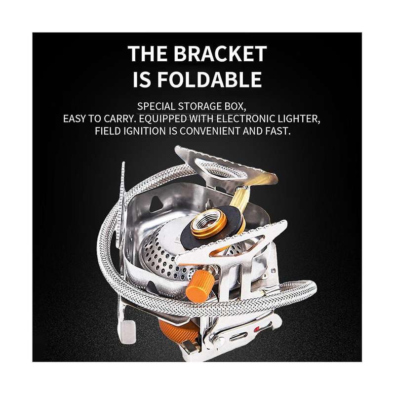 Camping Gas Stove Split Windbreak Picnic Card Stove Outdoor Portable Camping Gas Stove