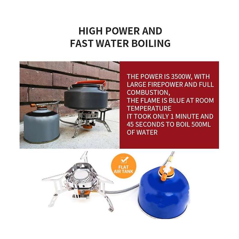 Camping Gas Stove Split Windbreak Picnic Card Stove Outdoor Portable Camping Gas Stove