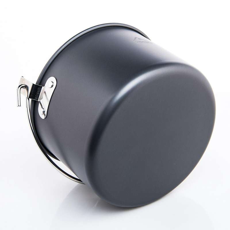 Camping Pot Hanging Aluminium 4L Pot Outdoor Cookware Pot for Cooking Picnic Camping Hiking Fishing