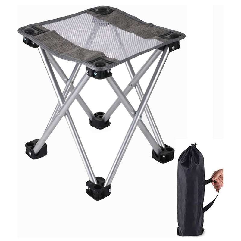 Camping Stool Portable Folding Stool with Carry Bag Ultralight Multifunctional Stool for Outdoor Hik