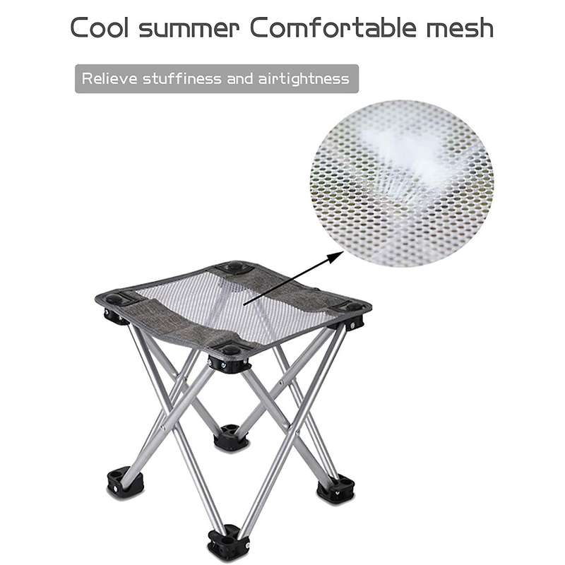 Camping Stool Portable Folding Stool with Carry Bag Ultralight Multifunctional Stool for Outdoor Hik