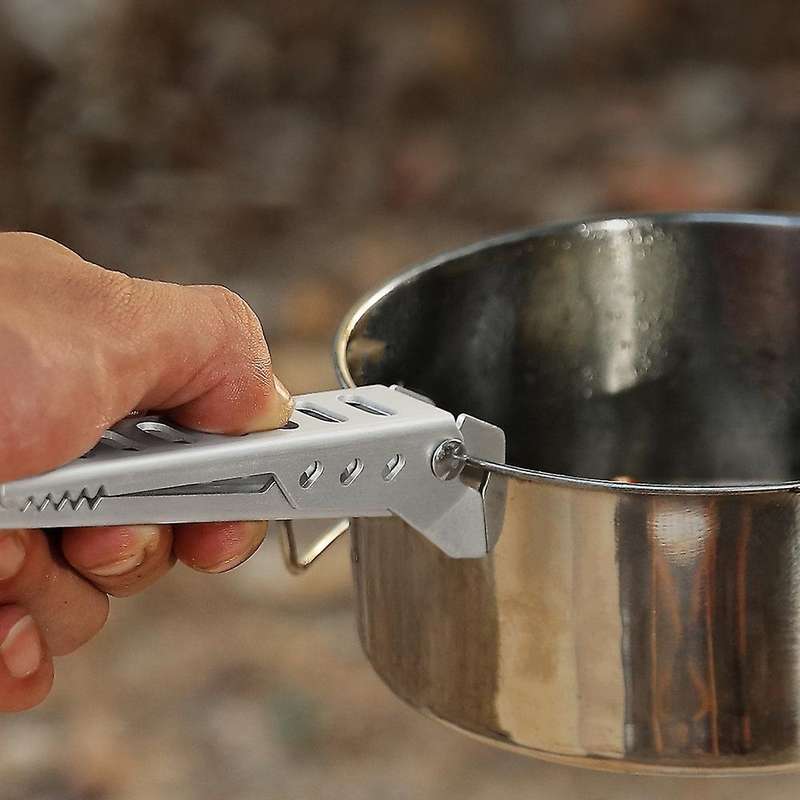 Camping Pot Pan Gripper Bowl Pot Gripper Non-Hot Handle Clip Gripper Clip Tableware Holder for Campi