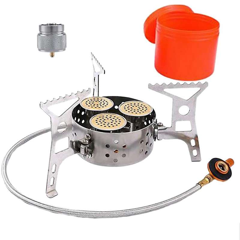 Camping Stove Backpacking Stove Portable Folding Windproof for Backpacking Hiking Camping Cooking