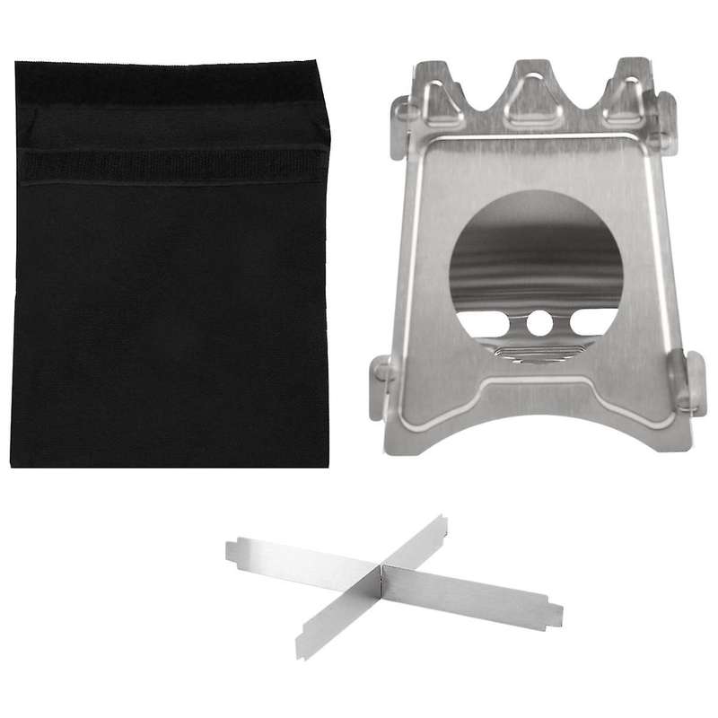 Camping Stove Portable Folding Stainless Steel Stove Wood Burning Stove Lightweight,compact,durable