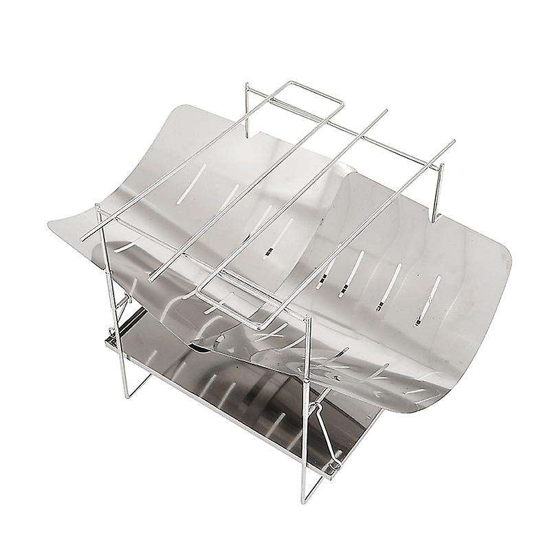 Camping Wood Fire Stove Ultralight Foldable Heating Stove for Outdoor Camping Picnic BBQ Cooking