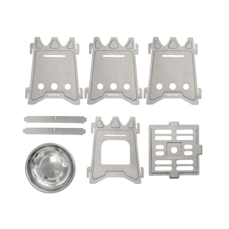 Camping Wood Stove Portable Folding Lightweight Titanium Outdoor Wood Burning Backpacking Stove