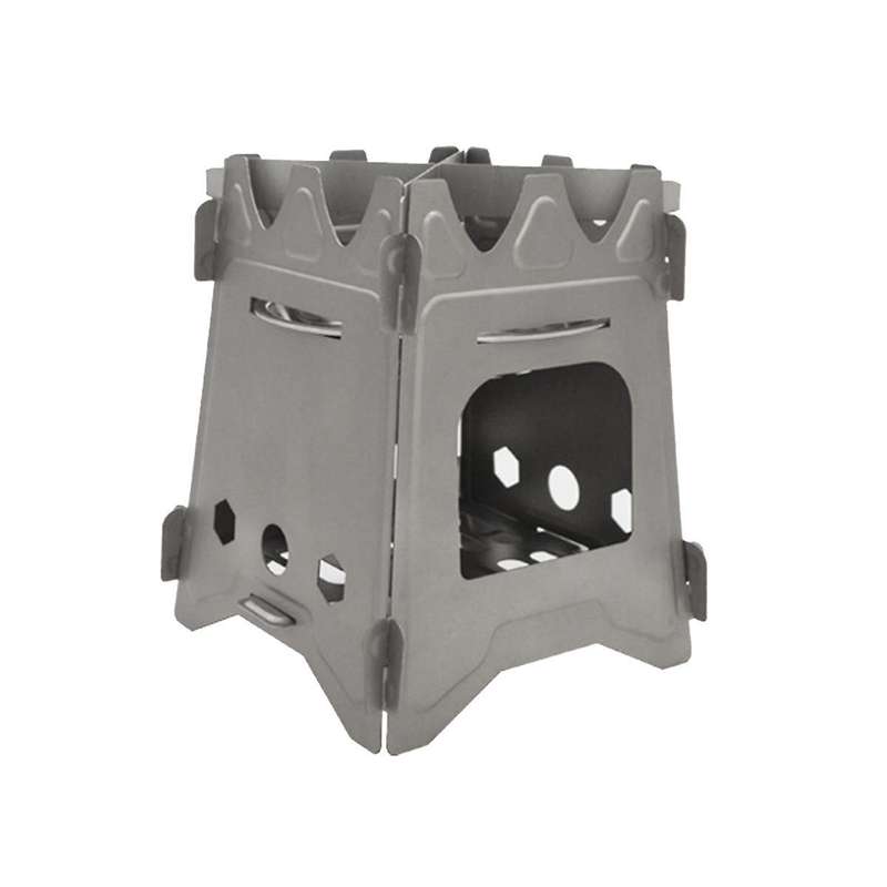 Camping Wood Stove Portable Folding Lightweight Titanium Outdoor Wood Burning Backpacking Stove