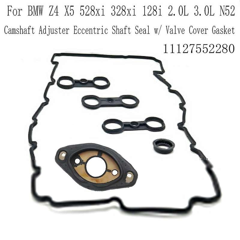 Camshaft Adjuster Eccentric Shaft Seal W/ Valve Cover Gasket for Z4 X5 528xi 328xi 128i 2.0l 3.0l N5