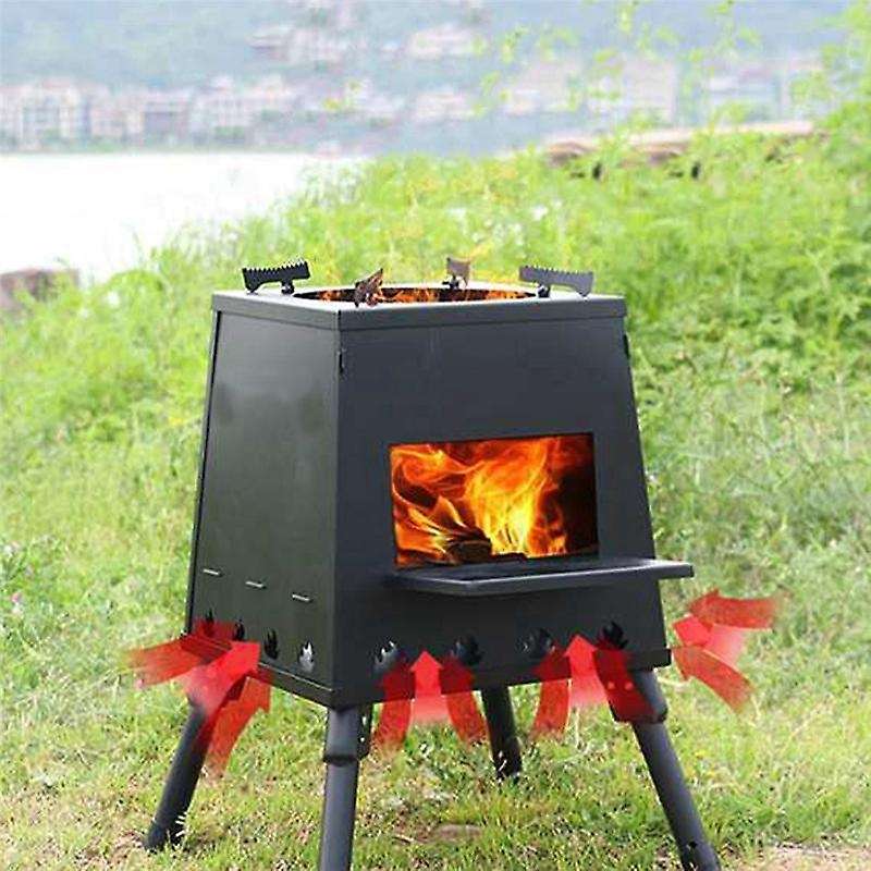 Camping Wood Stove Portable Outdoor Folding Firewood Stove Backpack Stove Outdoor Survival Hiking