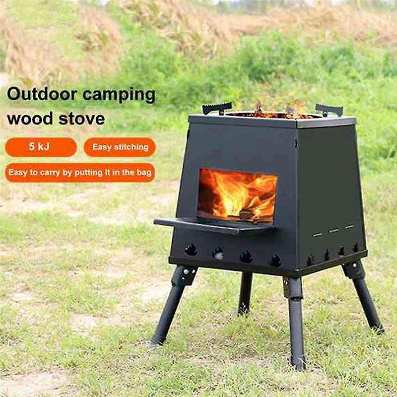 Camping Wood Stove Portable Outdoor Folding Firewood Stove Backpack Stove Outdoor Survival Hiking