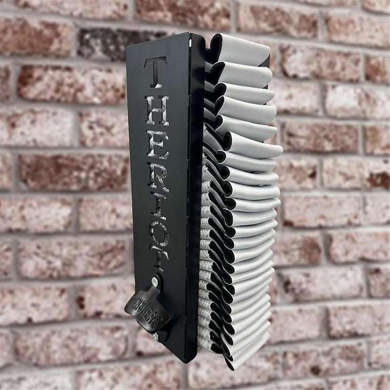 Can Cooler Holder with Bottle Opener Cooler Dispenser Wall Mounted Metal Can Cooler Holder Cool Stuf