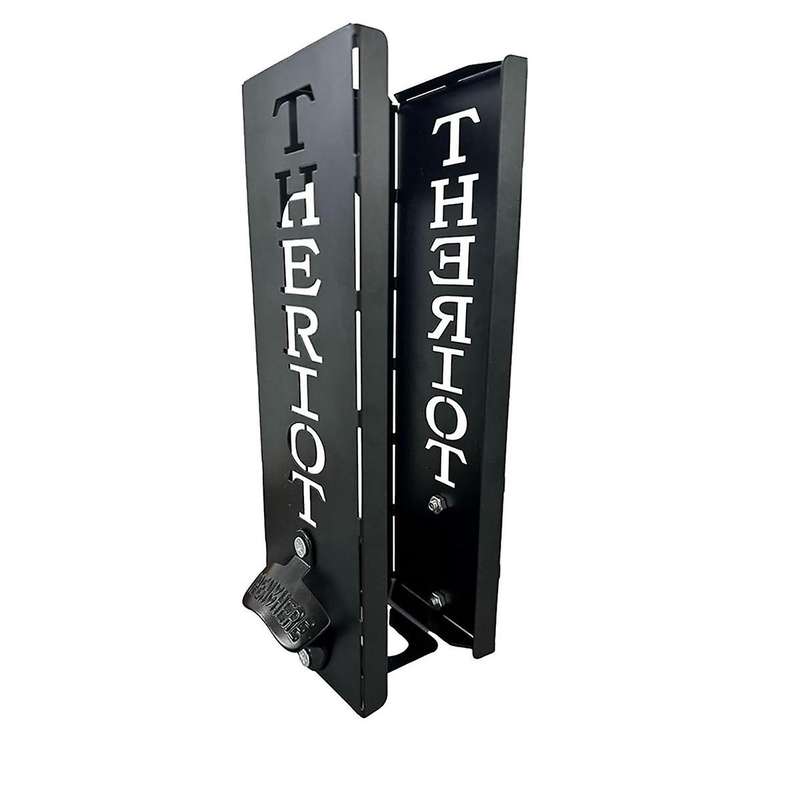 Can Cooler Holder with Bottle Opener Cooler Dispenser Wall Mounted Metal Can Cooler Holder Cool Stuf