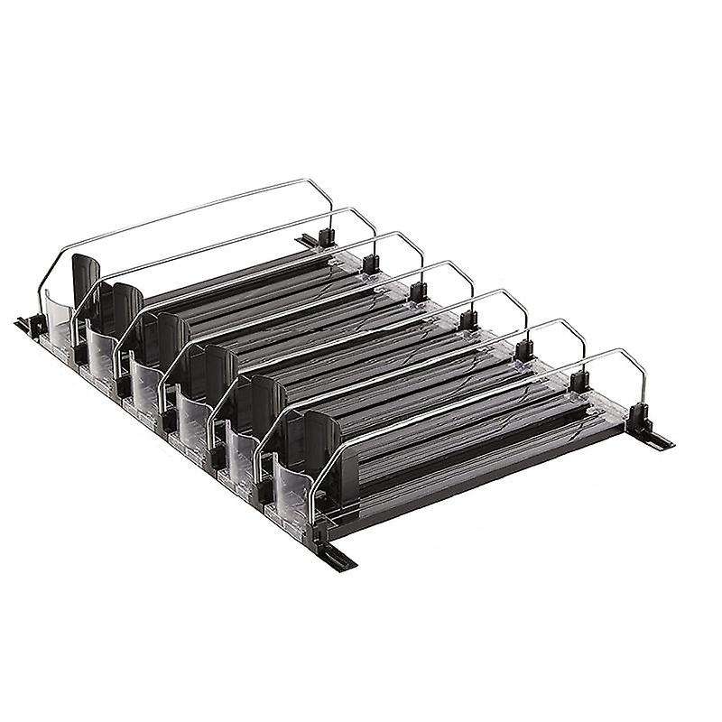 Can Dispenser for Refrigerator with Adjustable Pusher Glide - Perfect for , Beer, and Other Beverage
