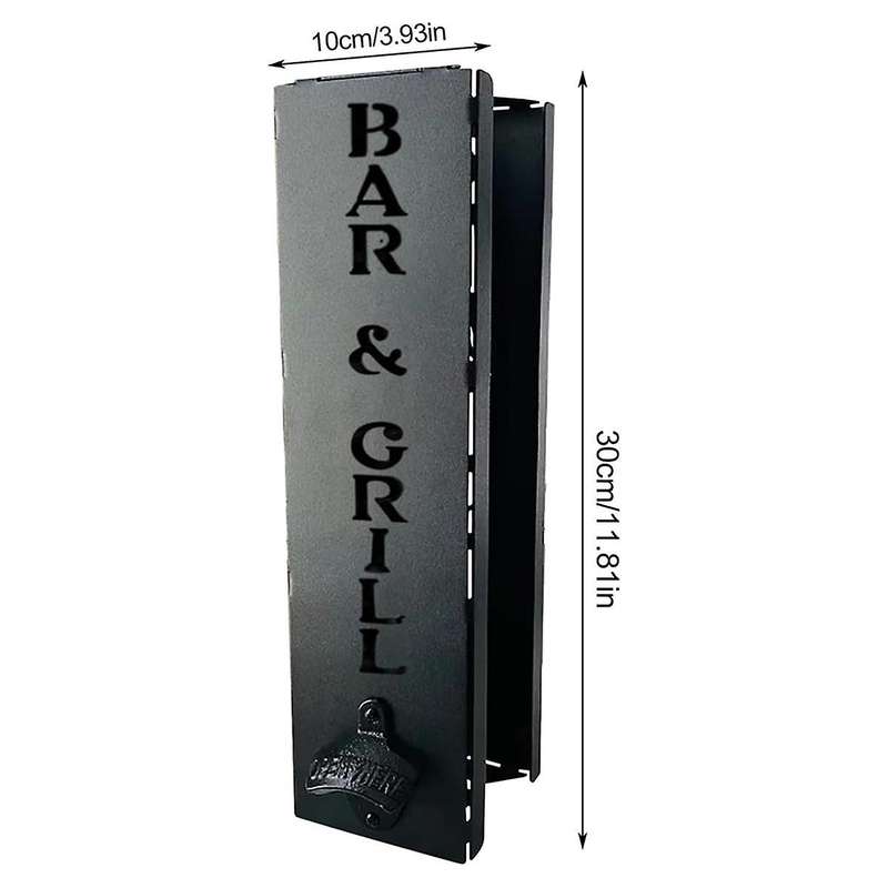 Can Cooler Holder with Bottle Opener, 2in1 Can Cooler Holder, Wall Mounted Can Cooler Holder Suitabl
