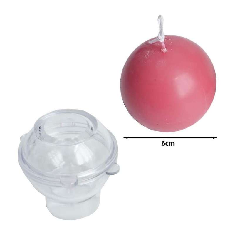 Candle for Candle Making 2PCS Hexagon Pillar+Sphere, Candle Making