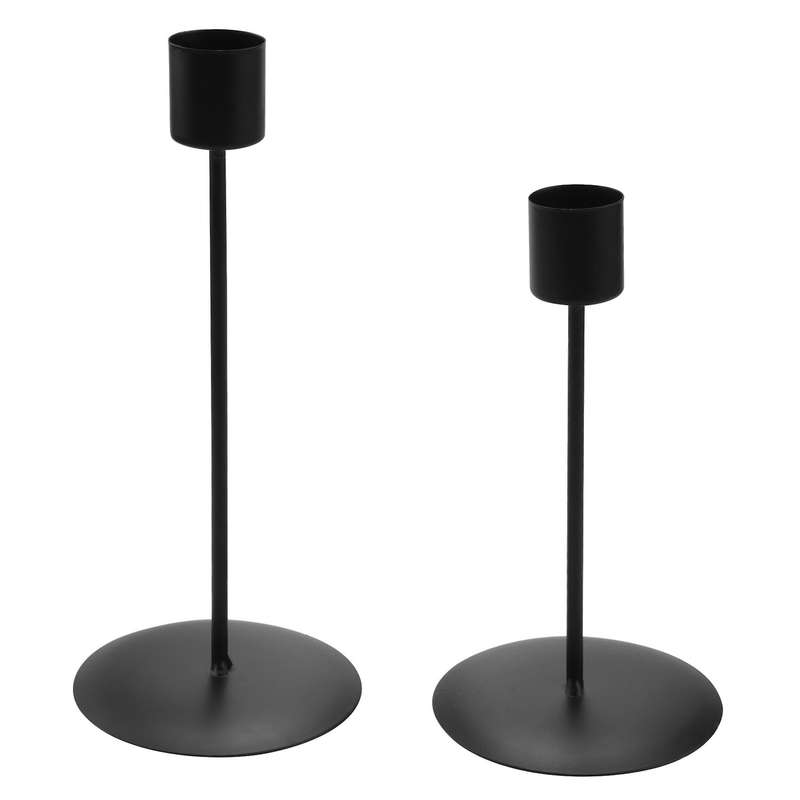 Candle Holder Metal Candlesticks for Taper Candles Table Romantic for Birthday Dinner Home Bar Decor