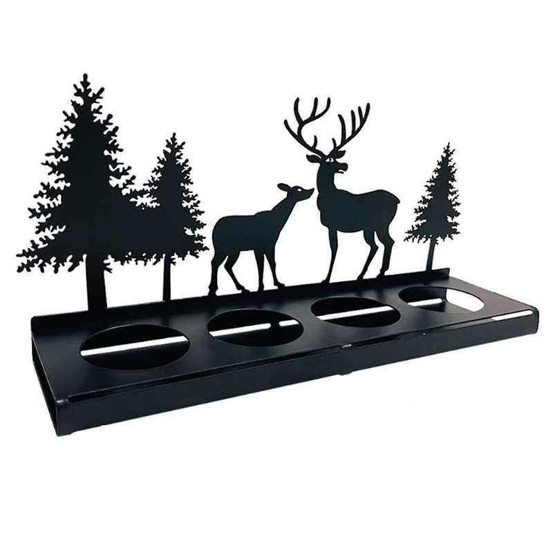 Candle Holder Wreath Black for Tea Light, Candle Holder Metal Modern, Candle Holder without Mandrel,
