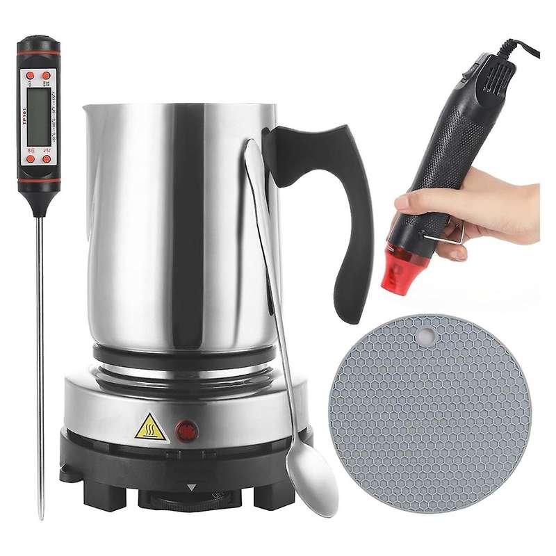 Candle Making Kit Supplies,for Beginners,900Ml Pouring Pot Pitcher,HeatGun,Thermometer,Candle Making